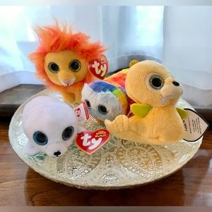 2/$10 TY Beanie Boos Beanie Baby Plush Bean Stuffed Toy Walrus Seal Owl Animals